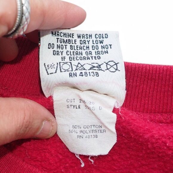 Nutmeg Mills Vintage 1994 Washington Redskins Commanders Sweatshirt Men's XL - Picture 5 of 9